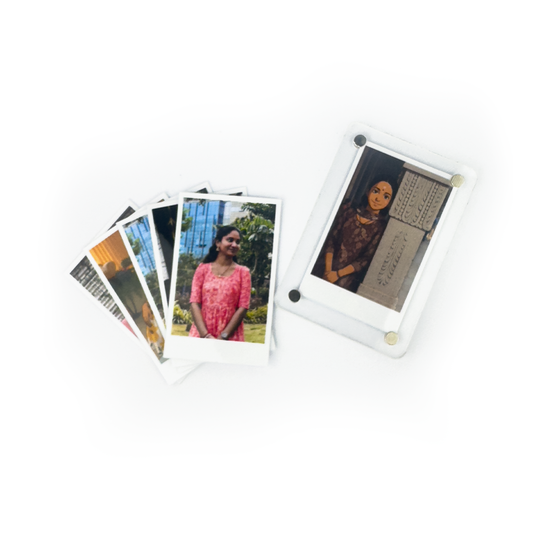 Acrylic polaroid fridge magnet